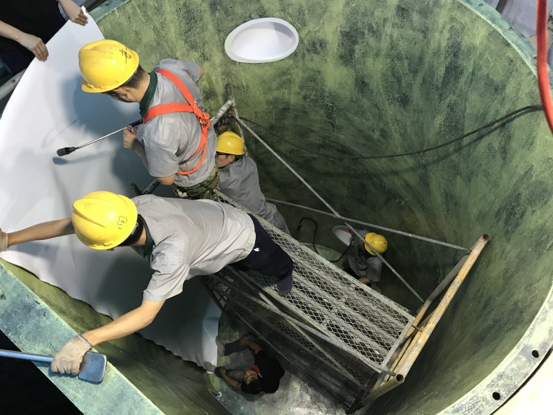 某国有大型稀土集团公司现场钢衬四氟项目